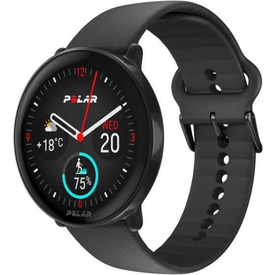 Polar Ignite 3 GPS Smart Watch, 1.28 Inch, Black Case with Black Strap - 900106234