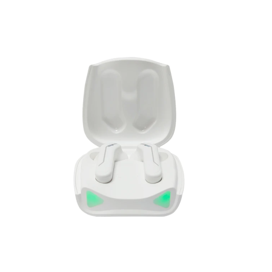 Recci Hornet RT12 TWS Gaming Earbuds with Built-in Microphone, White - REP-W28