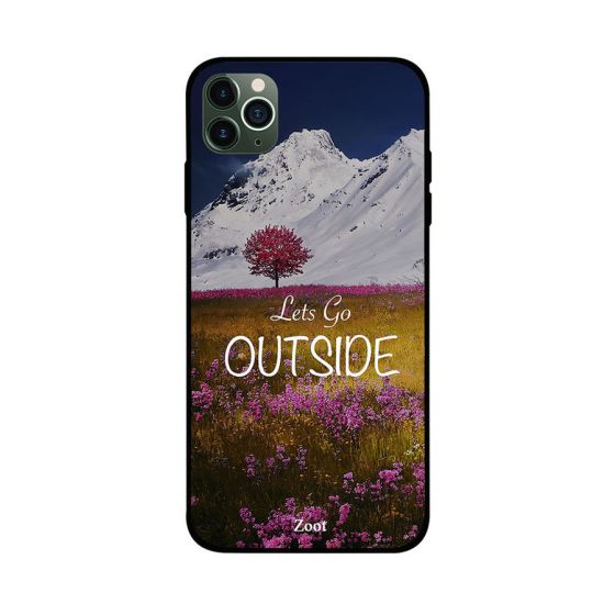 Lets Go Outside Printed Back Cover for Apple iPhone 11 Pro