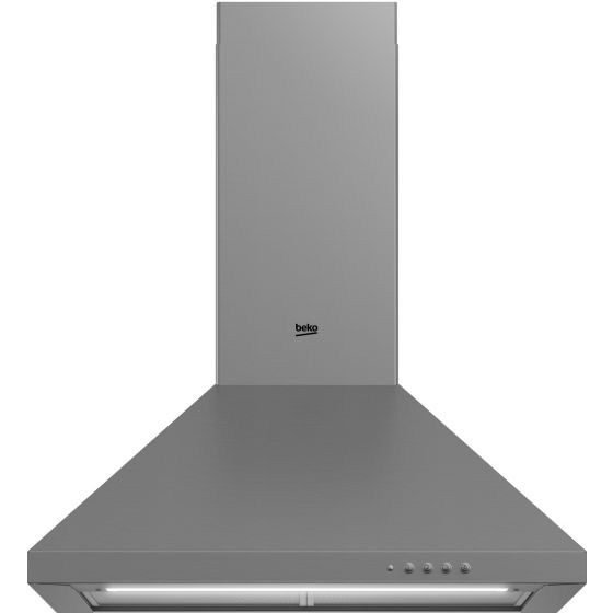 Beko Built-in Pyramids Hood, 60 CM, Stainless Steel - CWB 6441 XN