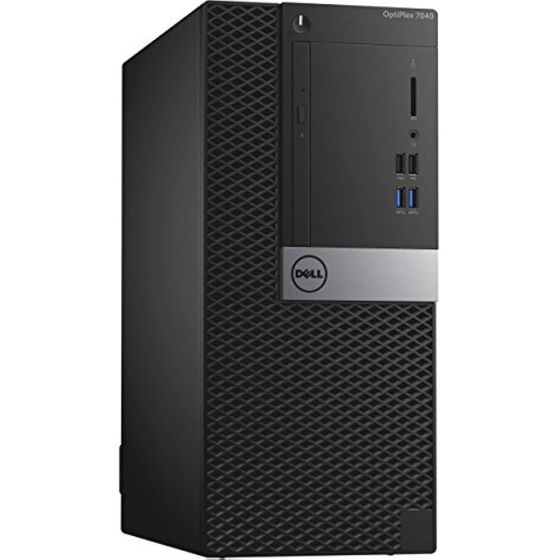 كمبيوتر مكتبي ديل اوبتي بليكس 7040 مايكرو ، انتل كور i7-6700، هارد 1 تيرا HDD، رام 8 جيجا، كارت شاشة انتل HD جرافيكس، دوس - اسود