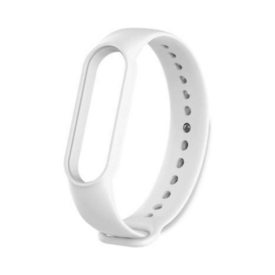 Silicone Replacement Strap for Xiaomi Mi Band 3-4 - White
