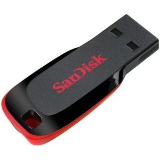 SanDisk Cruzer Blade 32GB Flash Drive, USB - Black