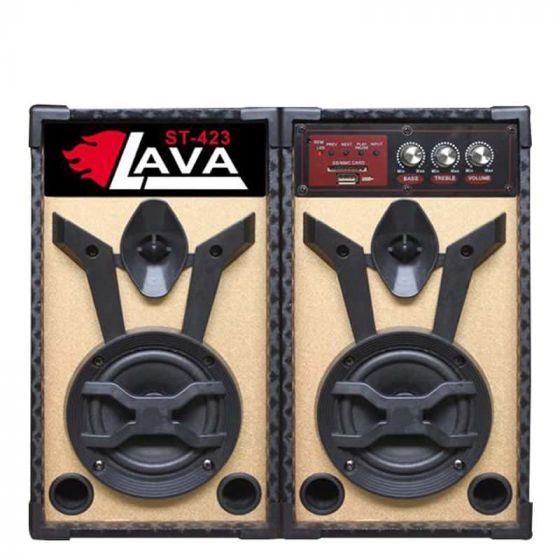 Lava Bluetooth Subwoofer, 2 Pieces, Multi Color - ST-423