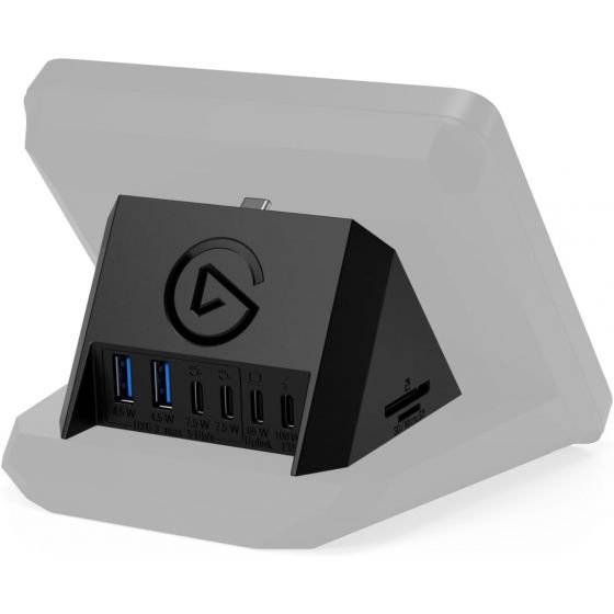Elgato USB Hub, 100 Watt, 8 Ports, Black - ‎20GBN9901