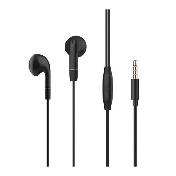 Celebrat Wired In Ear Earphones with Built-in Microphone, Black - G8