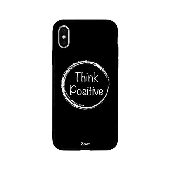 Think Positive Printed Back Cover for Apple iPhone XS