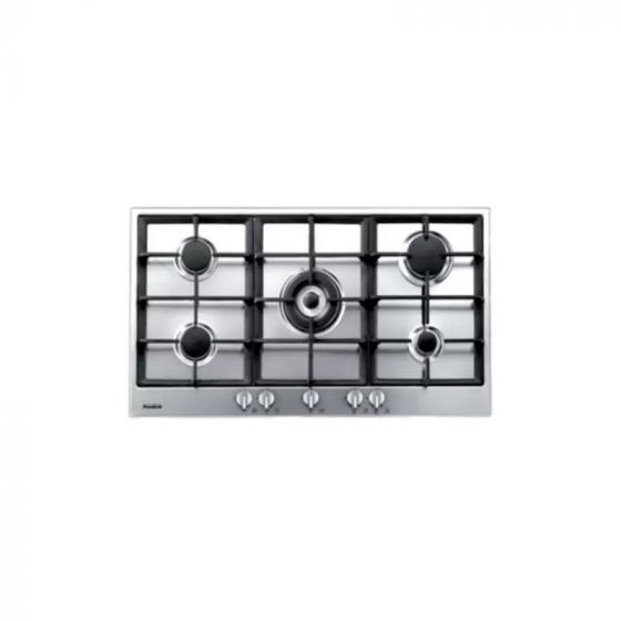 Meneghetti Built-in Gas Hob, 60Cm, 5 Burners, Silver - HMG 60 PB T 4BF