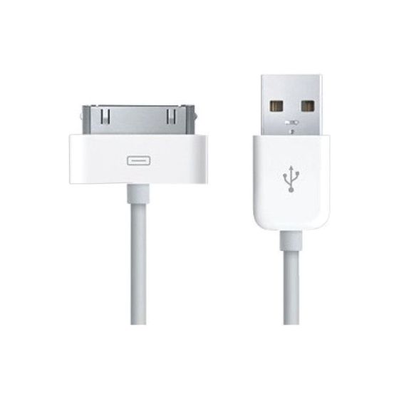 كابل شحن USB، طوله 1 متر، لابل ايباد 2 - ابيض