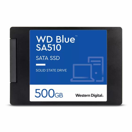 هارد SSD داخلي ويسترن ديجيتال دبليو دي بلو SA510، سعة 500 جيجا، 2.5 انش SATA، اسود - WDS500G3B0A