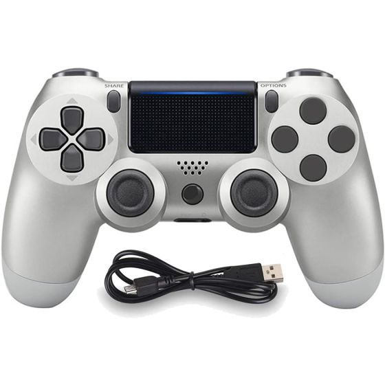 Molgegk DoubleShock Wireless Controller For PS4, PC - Silver