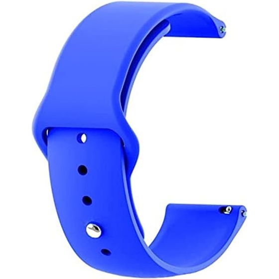 Sport Silicone Band (22mm) for Huawei GT1/ GT2 46mm/Samsung S3 & S4 46mm/Active2 3.45mm/Honor Magic 2 46mm, Blue