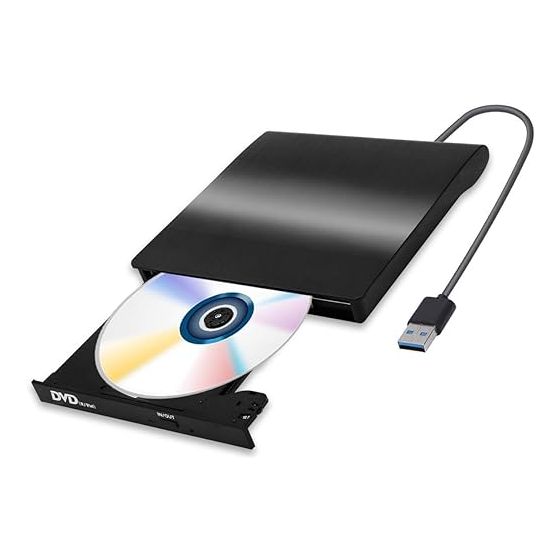 مشغل CD DVD خارجي ميكوز، USB 3.0 - اسود