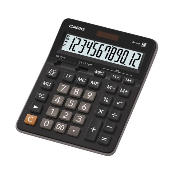آلة حاسبة عملية كاسيو، اسود - GX-12B