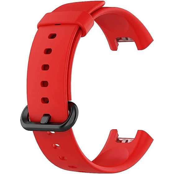 Mobilic Bracelet Compatible with Mi Watch Lite/Redmi Watch, Silicone Replacement Strap Quick Fit Replacement Strap for Mi Watch Lite Wristbands Red