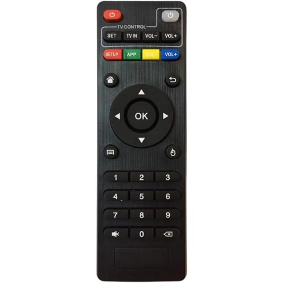 ريموت كنترول لتي في بوكس اندرويد tvbx25 - اسود