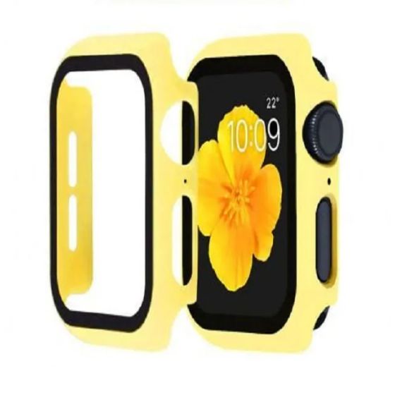 Cover With Screen Protector For Apple Watch 44mm, Yellow
