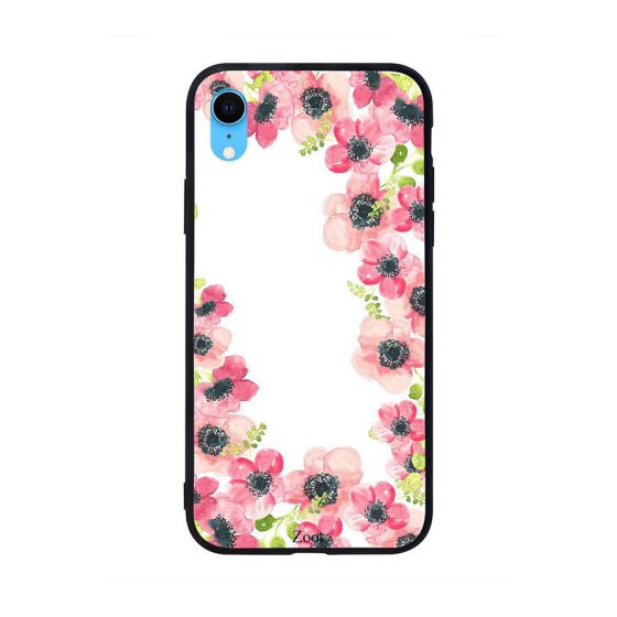 Pink Flowers Pattern Printed Back Cover for Apple iPhone XR