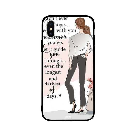 Girls Never Lose Hope Printed Back Cover for Apple iPhone XR