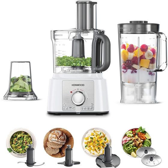 محضر طعام كينوود، 1000 وات، ابيض - FDP65.400WH