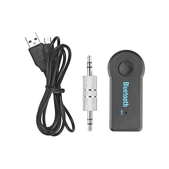 مستقبل صوت بلوتوث كيندكس BT350 مع كابل USB، اسود - KX 3185