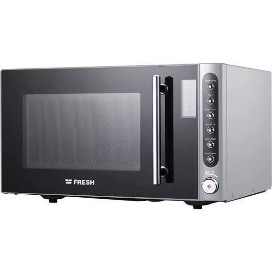 Fresh Microwave Oven with Grill, 28 Liters, 900 Watt, Silver-FMW-28ECG-SG