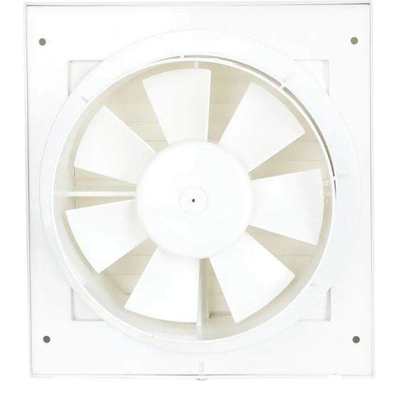 Fresh Bathroom Ventilating Fan with Rear Cover, 20 CM, White - VF-F8