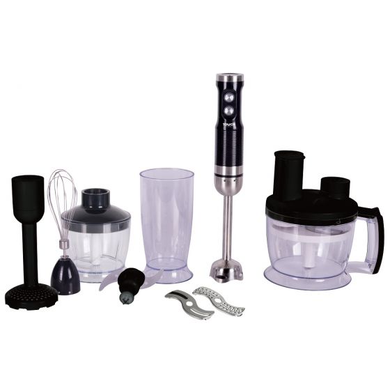 Touch El Zenouki Hand Blender with attachments, 800 Watt, Black- 40507