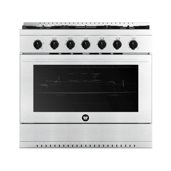 Fresh Professional Plus Gas Cooker, 5 Burners, Stainless Steel - 20837
