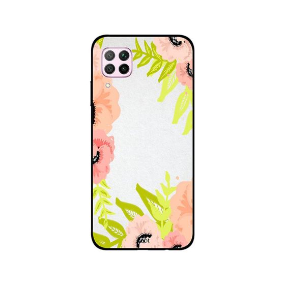 Zoot Floral Peach Pink Printed Back Cover for Huawei Nova 7i