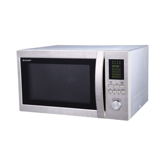 فرن ميكرويف شارب، 43 لتر، 1100 وات، فضي - R-45BT