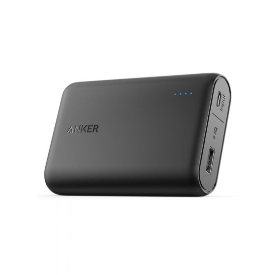 Anker PowerCore Power Bank, 10000mAh, Black - A1263011