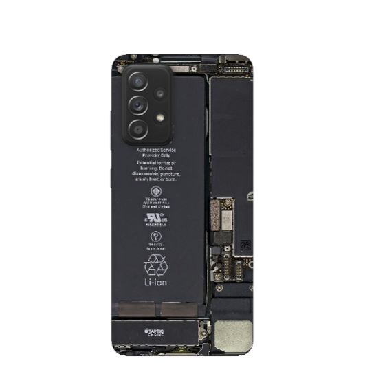LI-ion Borda Silicone Printed Back Cover for Samsung Galaxy A13 4G