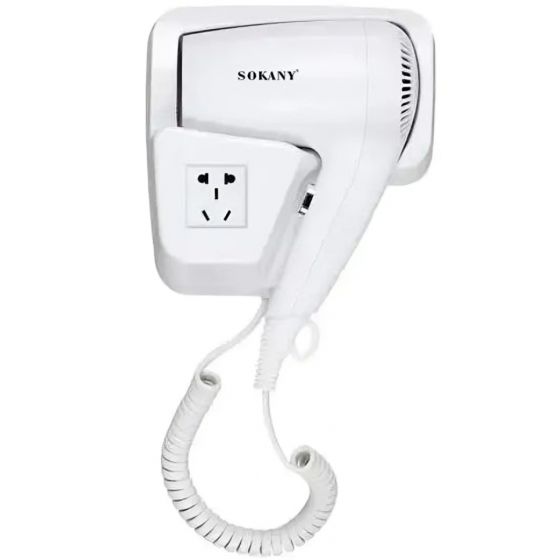 Sokany Hair Dryer, 1200W, 2 Speeds, White - SK-CF-2217