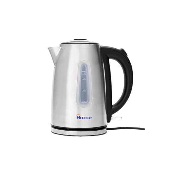 Home Electric Kettle, 1.7 Liters, 2200 Watt - Silver