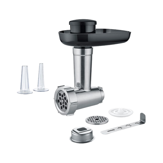 Severin Meat Mincer Attachment for KM 3896, 3897 Food Processors, Black and Silver - ZB 5591