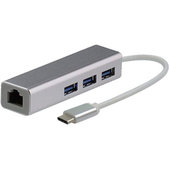 Broonel 4 In 1 USB Hub - Grey