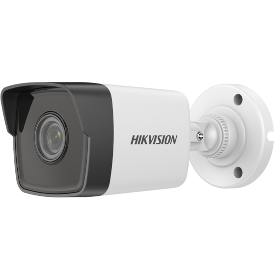 Hikvision 2MP Fixed Bullet Network Camera, 4MM, White and Black - DS-2CD1023G0E-I