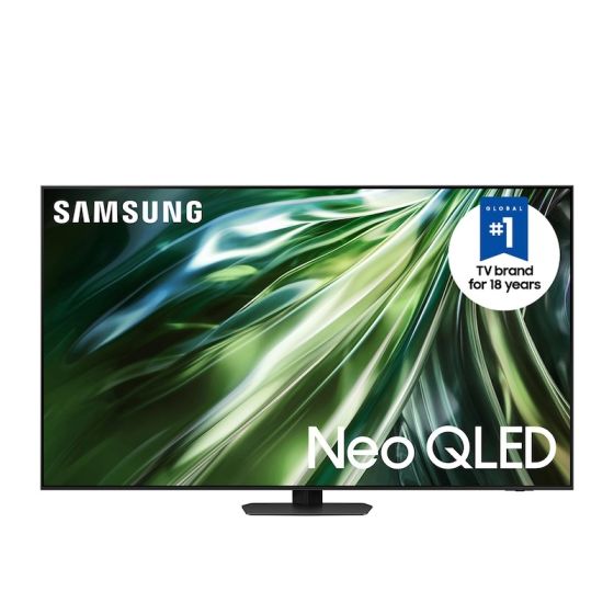شاشة تلفزيون سامسونج سمارت نيو QLED مقاس 85 بوصة بدقة 4K UHD بريسيفر داخلي -QN90D 