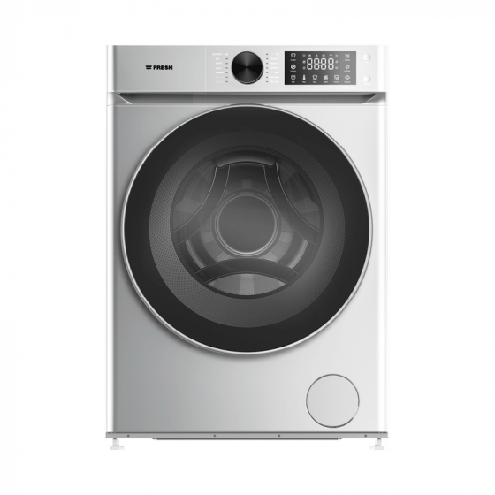 غسالة فريش، 8 كجم، انفرتر، تحميل امامي، فضي - W8DD1255G2S
