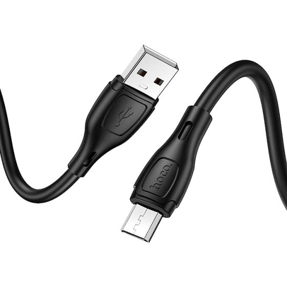 كابل مايكرو USB هوكو، 1 متر، اسود - X61