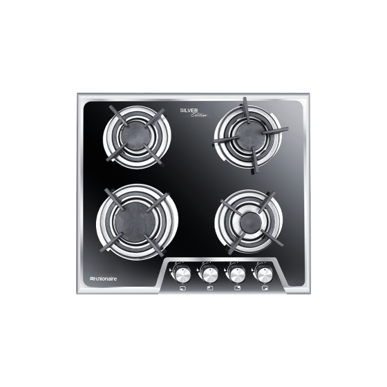 Unionaire Gas Built-in Hob, 60cm, 4 Burners, Stainless Steel - BH5060G8ISSE