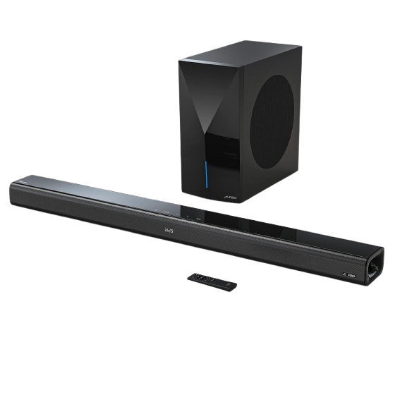 F&D Bluetooth Subwoofer , 2.1 Channel, Dolby Digital Plus, Black - HT-388D
