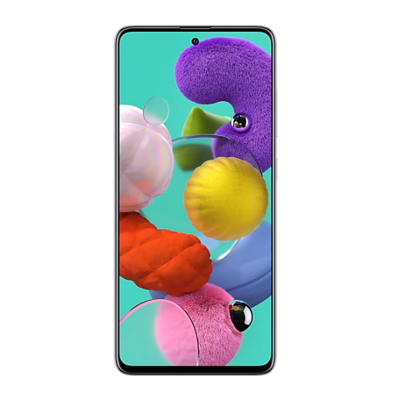 Samsung Galaxy A51 Dual Sim, 128GB, 8GB RAM, 4G LTE - Prism Crush White 