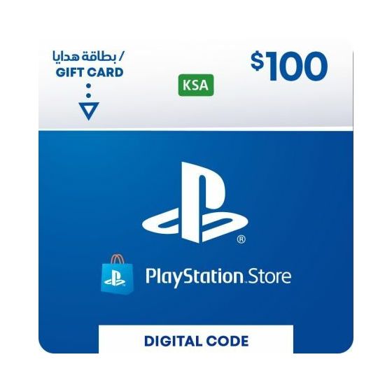 كارت ديجيتال PSN  سوني بلايستيشن 100 دولار - السعودية