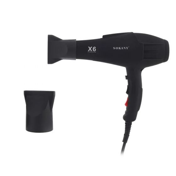Sokany Hair Dryer, 2200W, 2 Speeds, Black - SK-X6