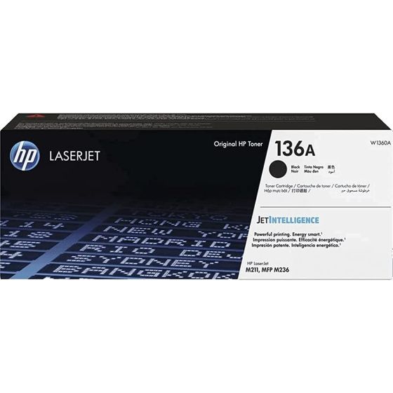 خرطوشة حبر اتش بي 136A، اسود - W1360A