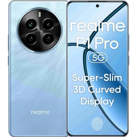 ريلمي P1 برو، 256 جيجا، رام 12 جيجا، شبكة 5G، شريحتين اتصال - ازرق باروت
