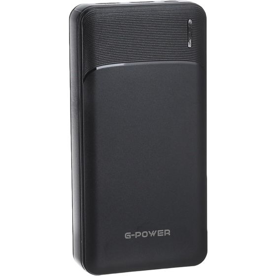 G-Power Power Bank, 20000mAh, 2 Ports, Black - GP002