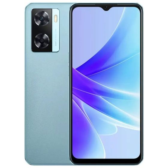 اوبو A77s بشريحتين، 128 جيجا، رام 8 جيجا، شبكة 4G LTE، ازرق - بدون ضمان